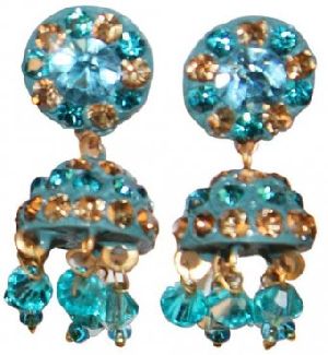 Lakh Jhumki Small Turquoise