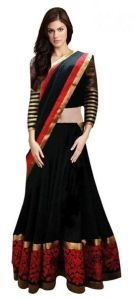 Black red lehengha choli