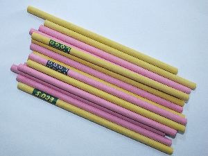 Pink & Yellow Color paper pencil