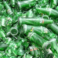Green Bottle Cullets