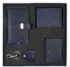 JL Collections Women Navy Blue Leather Gift Sets