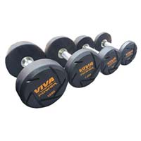 VIVA Fitness TPR Solid Dumbbells