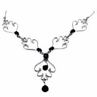 Silver Gemstone Necklace N26286
