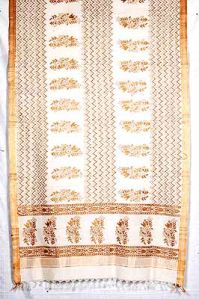 Mangalagiri Gold Khadi Dupatta Pd-61