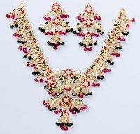 Stone Studded Necklace Set (Heavy Weight)