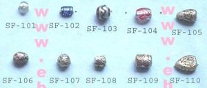 Silver Foil Beads-sf- 101 - 110