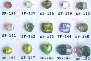 Silver Foil Beads-sf- 136 - 150