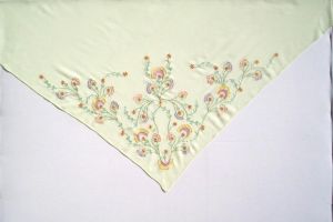 Machine Made Embroidery Scarf