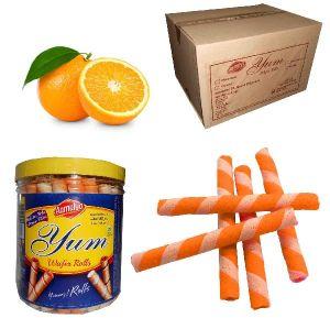 Orange Wafer Rolls