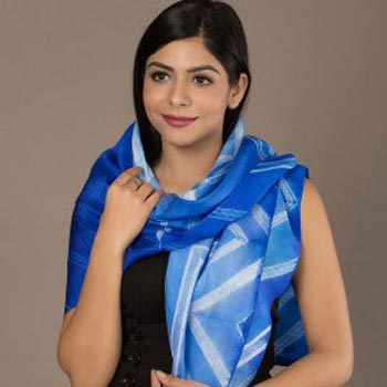 Shibori Silk Stole