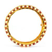 Gold Diamond Bangles