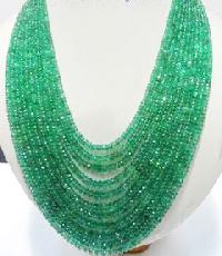 Faceted Emerald Necklace