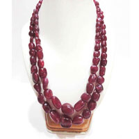 Ruby Tumbled Necklace