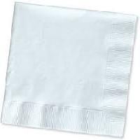 white paper napkin