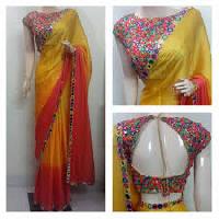 mirror work sarees