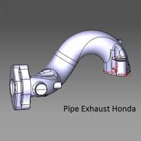 Two Wheeler Exhaust Pipe