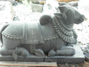 Stone Nandi Statue