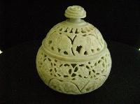 Carved Soapstone Box