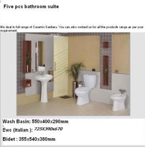 5 Pcs Bathroom Suite