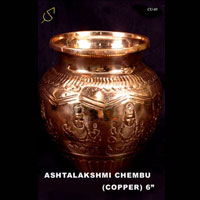 Copper Ashtalakshmi Chembu