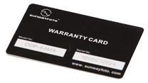 Warranty Card