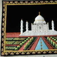 Zari Embroidry Taj Wallhanging