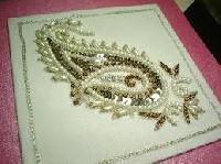 machine embroidered fabrics