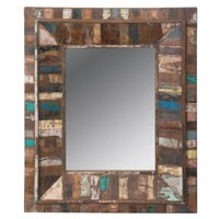 Recycled Wood Mirror Frame