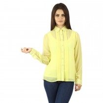 Georgette Lemon Blouses