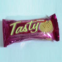 Tasty Strawberry Flavor Cream Biscuits