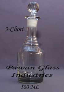 3 Chori Glass Perfume Bottles