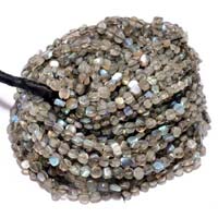Labradorite Plain Coin Beads