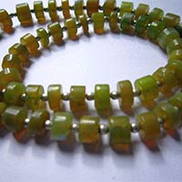 Yellow Opal Tyre Beads