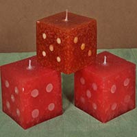 Dice candles
