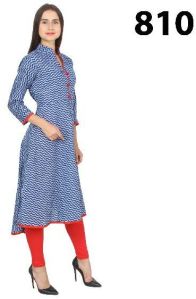 COTTON KURTI WITH BROAD BOTTOM