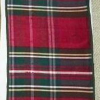 Maroon Plaid Fabric