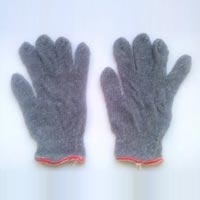 Grey Knitted Hand Gloves