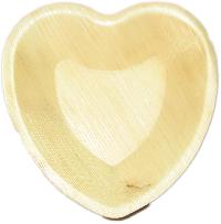 Heart areca leaf plates