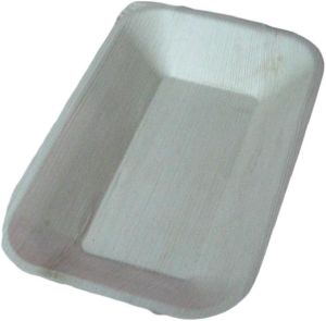 Rectangle deep areca leaf plates