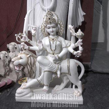 Marble Durga Maa Statue