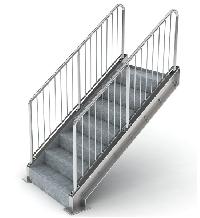 stainless steel stairs