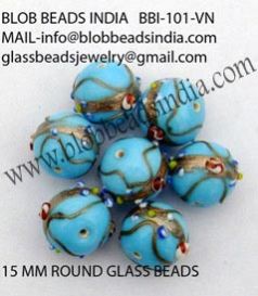 Venation Glass Beads