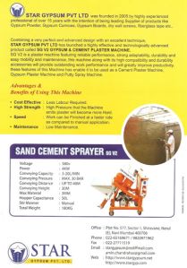 Gypsum application Machine