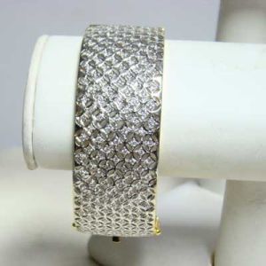 Diamond Studded Gold Bracelets