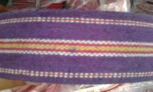 Violet Colour Cotton Niwar in 6 Count