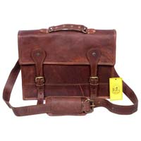 Leather Satchel / Messenger Bag / Laptop Bag - Vintage Retro Look