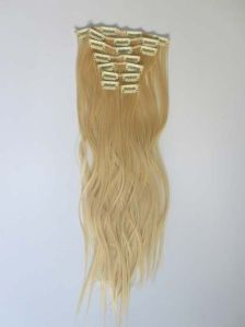 clip on hair extension blonde