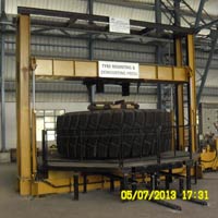 Giant Hydraulic Tyre Press