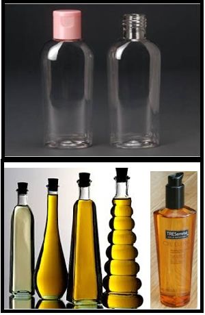 hair oil bottles