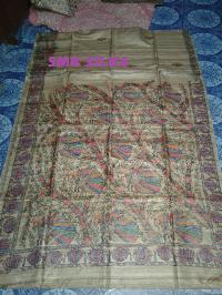 TASAR GHICHA MADHUBANI SILK SAREE